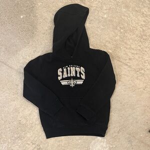 NFL Black Kids Hoodie with New Orleans Saints Logo